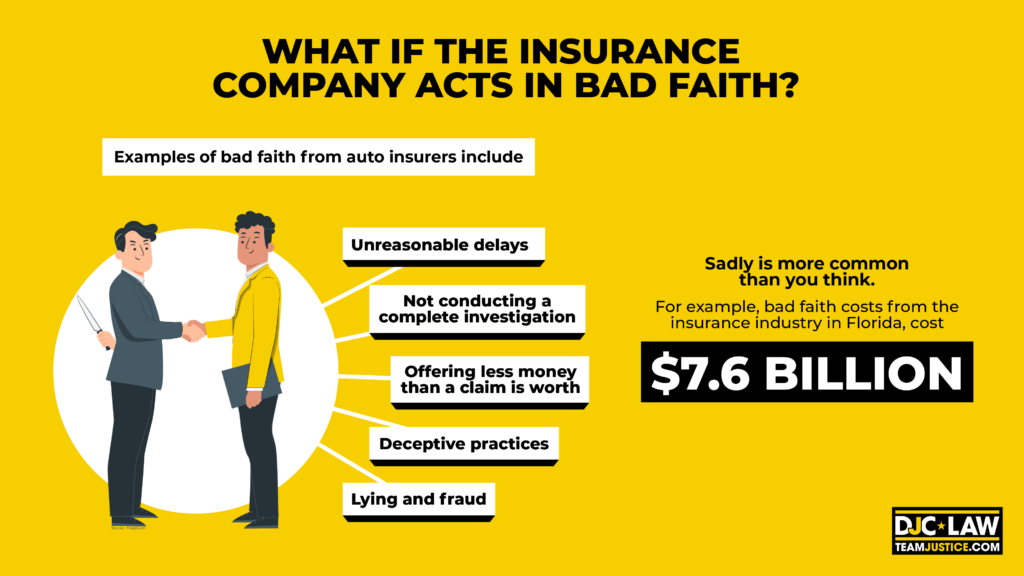 A person looks concerned while reviewing insurance documents, questioning the company's integrity and potential bad faith actions.