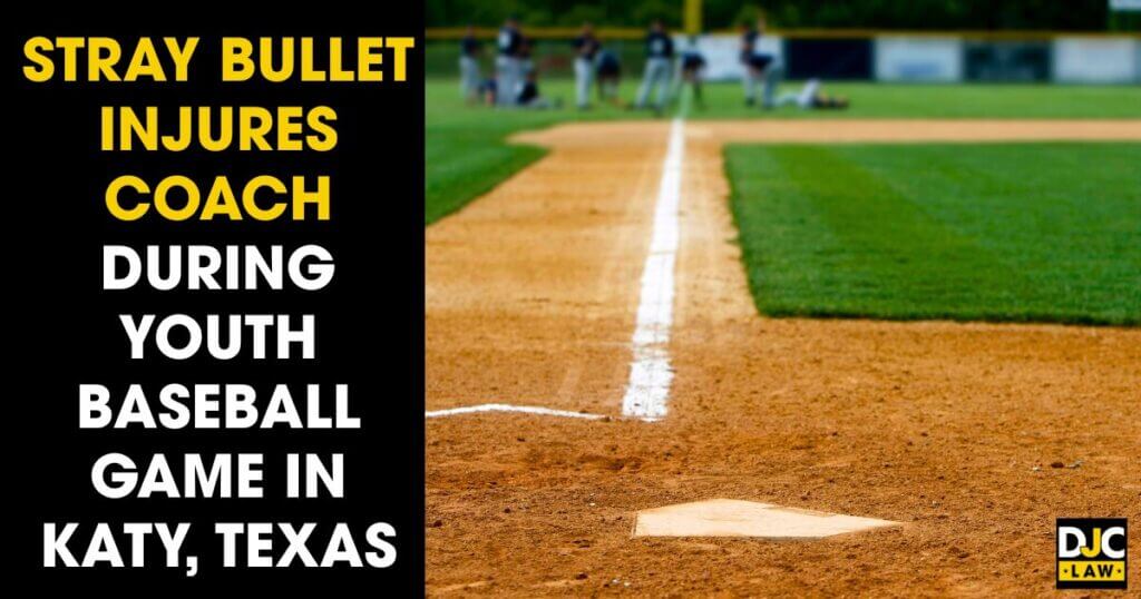 Stray Bullet Injures Coach During Youth Baseball Game in Katy, Texas