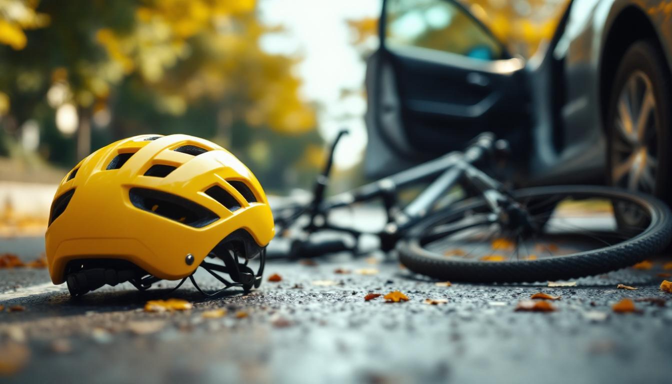 Photorealistic Image Of A Yellow Bicycle Helmet In